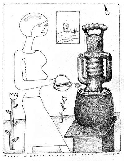 MollyiswateringherplantPor